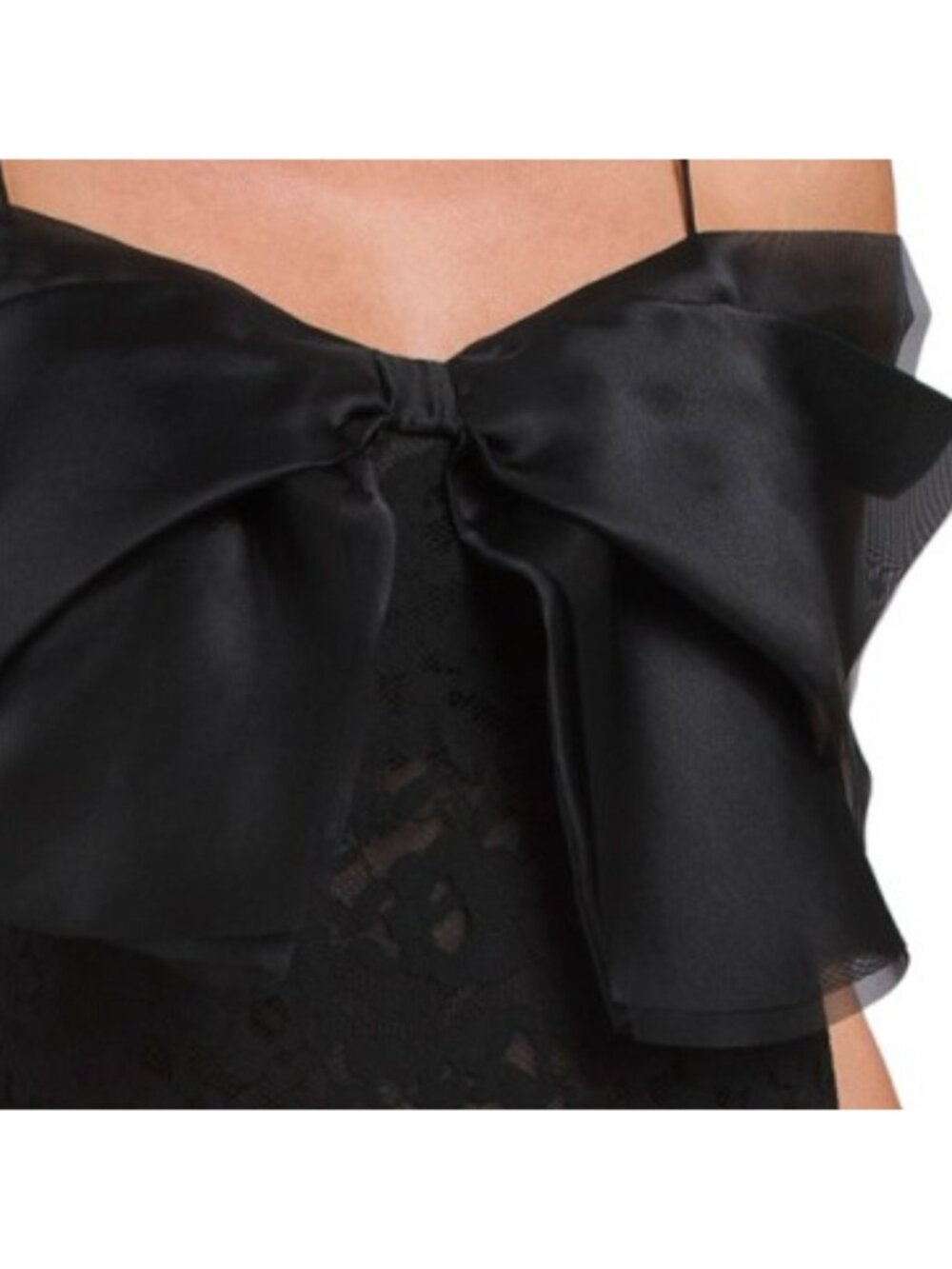 JL LUXE LABEL Sleeveless Bow Lace Dress - Picture 3 of 5